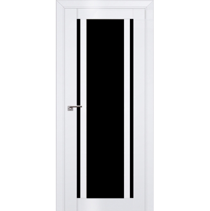 Дверь межкомнатная Эмаль "Флэш 11"/ Черное стекло